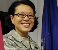 Female member of military