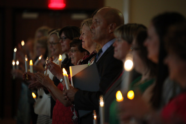 Candlelight at pinning